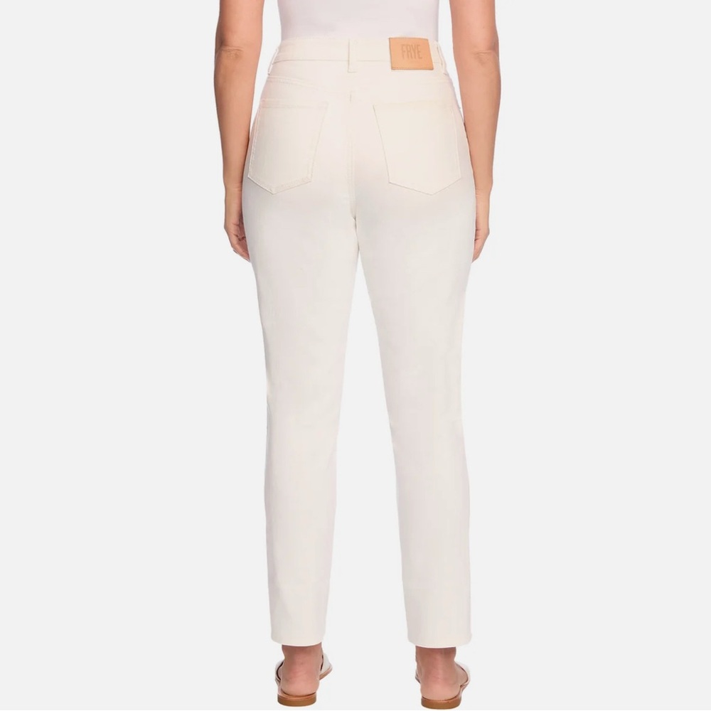 NWT Frye Women’s High Rise Jeans in Ivory Off White Size 8 / 29 - Picture 3 of 8